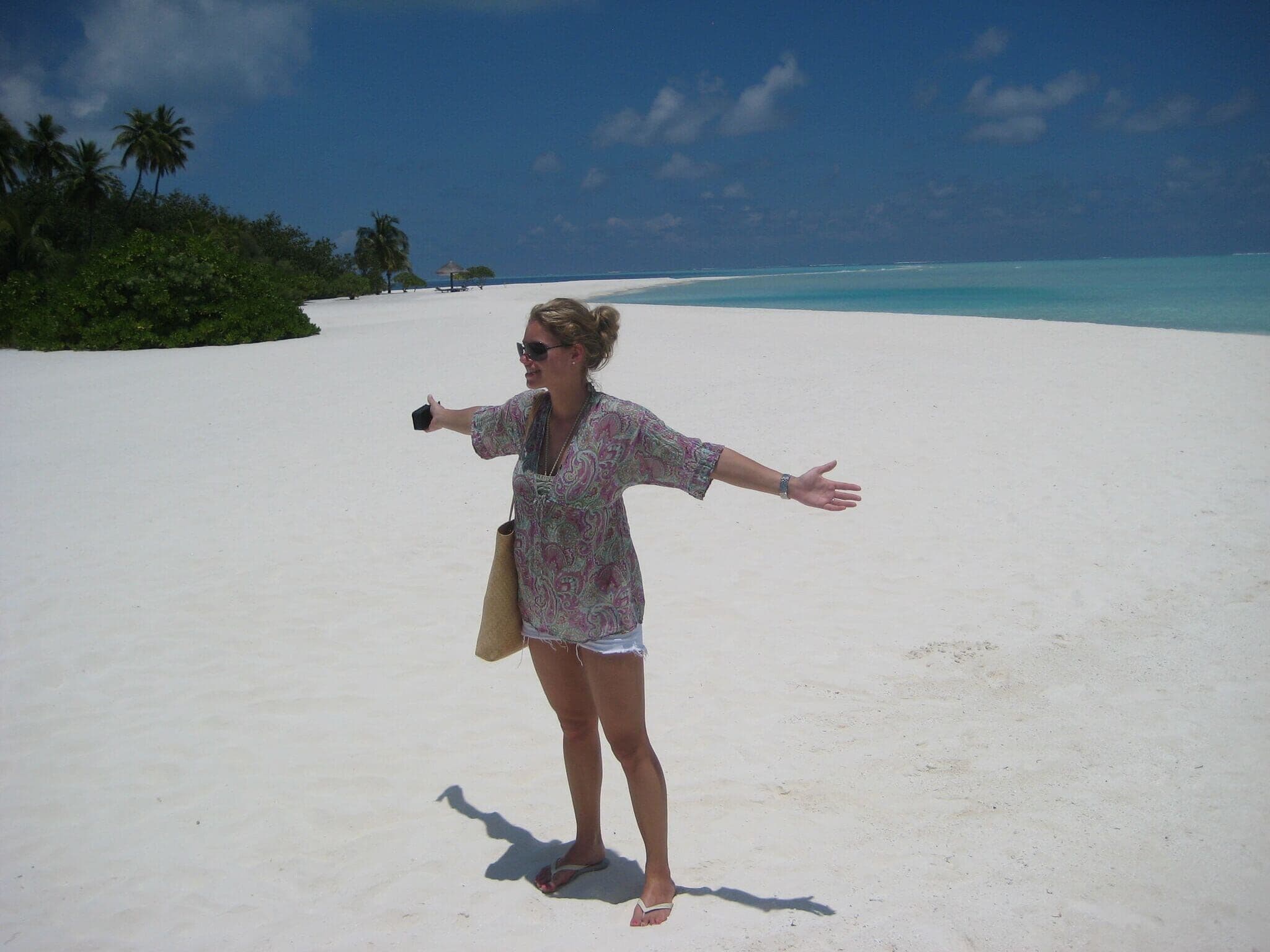 Myrthe in the Maldives