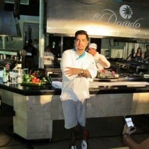 Chef Aaron Sanchez striking a pose