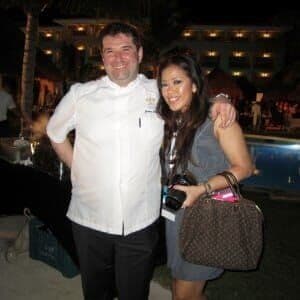 Chef Jerome Ferrer of Groupo Europea and Roz Du Jour of Luxury Branded