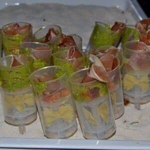 These prosciutto push pops were fun and tasty