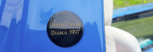 Donald Trump's 1997 Lamborghini Diablo