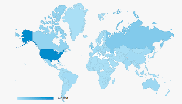 google analytics local geo data