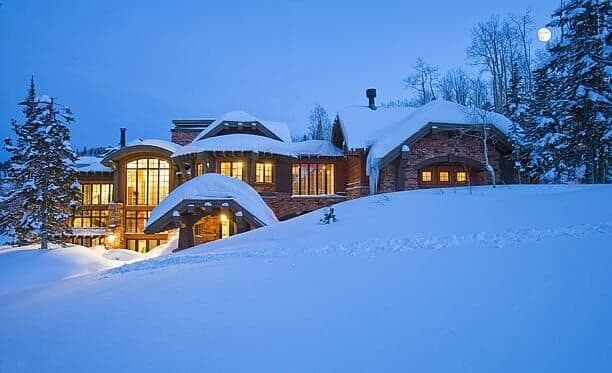 ski home on ski run at canyons ski resort