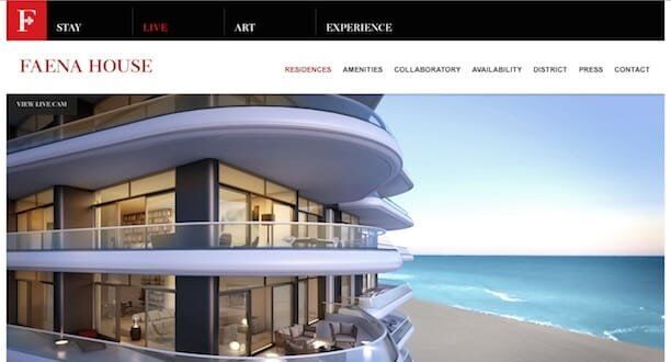 faena penthouse microsite