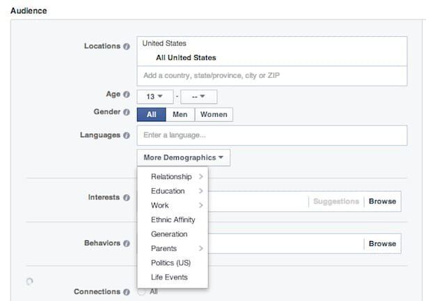 facebook audience targeting uhnw