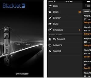 blackjet iphone app